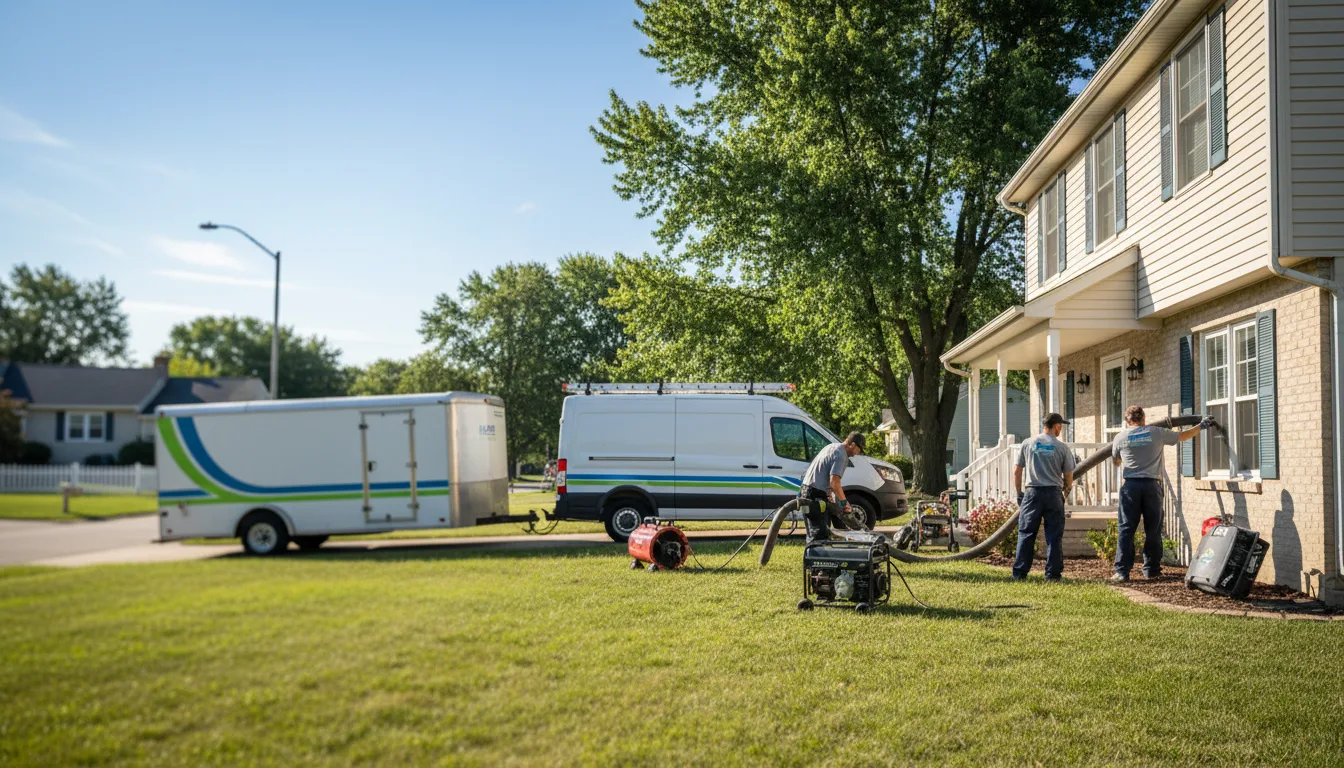 Flooded Basement Restoration And Cleanup With Repair in Michigantown, IN near me